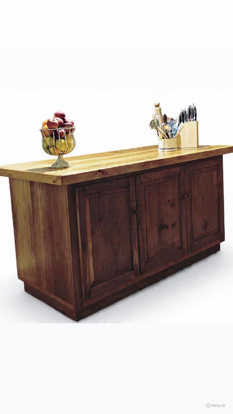Gran isla de cocina